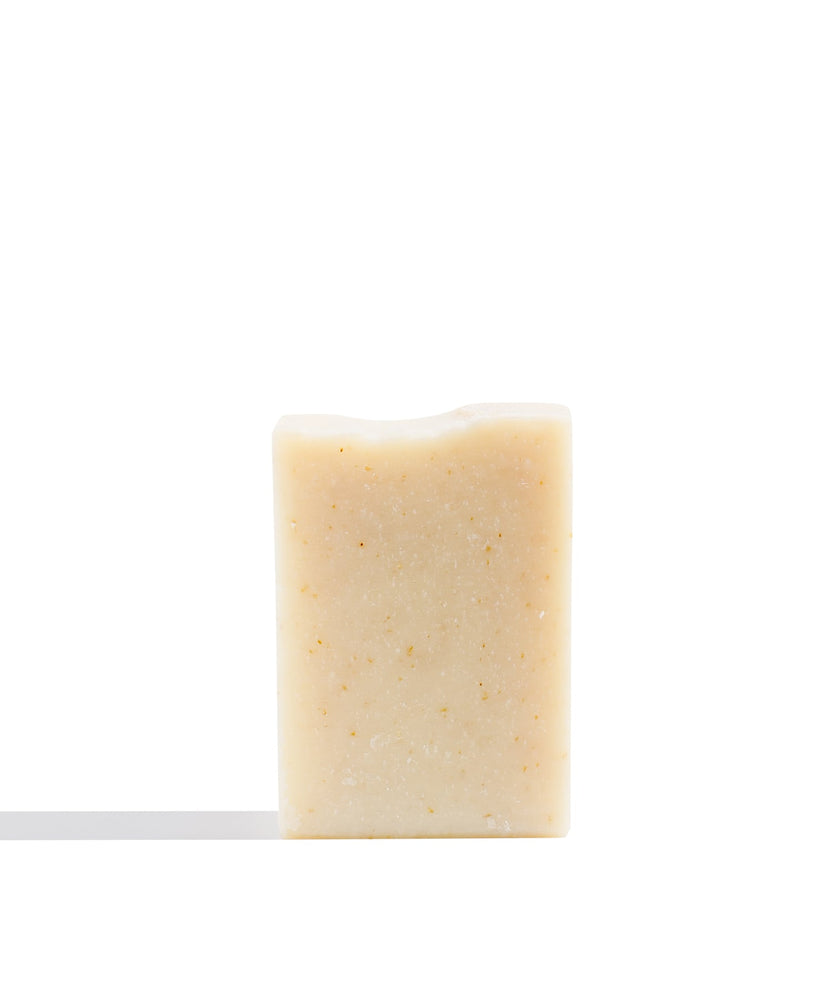 cold processed bar soap with hemp oil <p style="color:#f8cfa9; font-style:italic;"><b> oatmeal + cocoa butter</b></p>